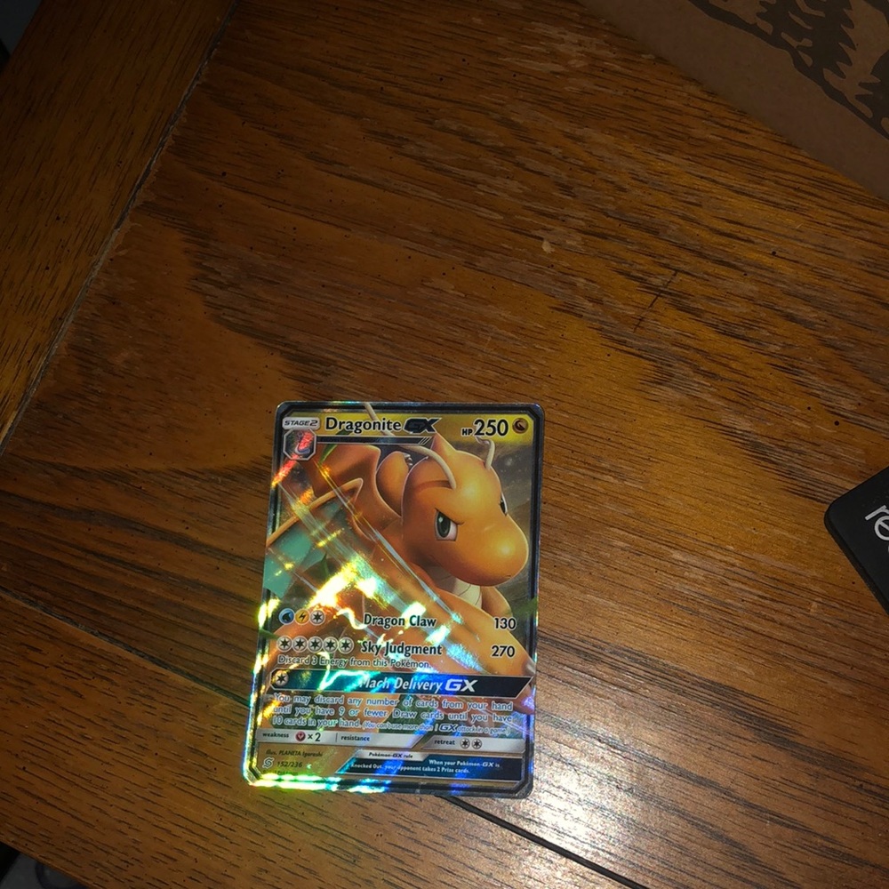 Selling Pokémon card Dragonite GX